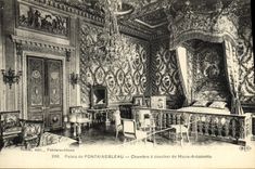 CPA Palais De Fontainebleau Chambre a coucher de Marie Antoinette