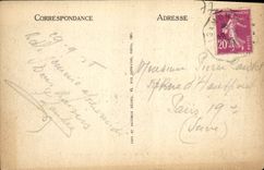 VINTAGE POSTCARD Nemours the Procession Of the Bad Step Rock of the Hook to the wolf