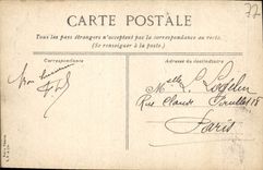 VINTAGE POSTCARD Fontainebleau the palate the door golden and the vault St Saturnin