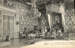 CPA Palais De Fontainebleau Chambre A Coucher De Marie Antoinette