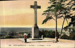CPA Fontainebleau La Foret Le Calvaire