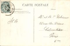 VINTAGE POSTCARD Melun Bridge And the Boats Laundrette