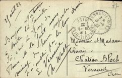 VINTAGE POSTCARD Moret On Loing the Keep Seen Of the Edges Of Loing