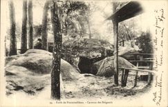 CPA Foret De Fontainebleau Caverne Des Brigands