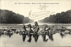 CPA Parc De Versailles Bassin Du Char d'Apollon & Le Grand Canal