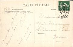 VINTAGE POSTCARD Drill De Fontainebleau the Racing car