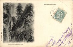 VINTAGE POSTCARD Fontainebleau Cave Of the Black Hunter