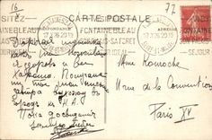 VINTAGE POSTCARD Drill De Fontainebleau Belleydier Falls of Apremont