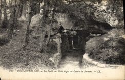 CPA Fontainebleau La Foret Mont aigu Grotte Du Serment