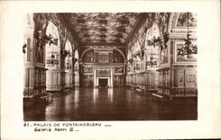 CPA Palais De Fontainebleau Galerie Henri II