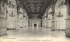 CPA Palais De Fontainebleau Galerie Henri II