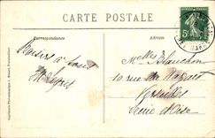 VINTAGE POSTCARD Palais De Fontainebleau the Staircase of the horseshoe and the three houses