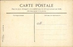 POSTAL Fontainebleau de la VENDIMIA una esquina del parque