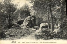 CPA Foret De Fontainebleau Antre De Vulcain Rochers d'Avon