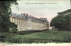 CPA Palais De Fontainebleau Aile Louis XV