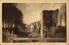 VINTAGE POSTCARD Small Tables Of Layered branches Line Of the Walls Seen Of the Gate Jean Saint