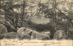 CPA Foret De Fontainebleau La Roche Qui Tremble