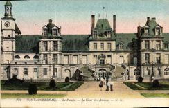 CPA Fontainebleau Le Palais La Cour Des Adieux