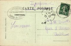 VINTAGE POSTCARD Provins Vur Of the High City Taken of the rampart Of Aligns opposite the street of Durteint Enfants