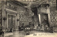 CPA Palais De Fontainebleau Chambre A Coucher De Marie Antoinette
