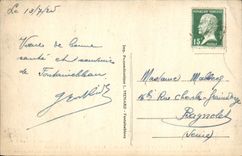VINTAGE POSTCARD Drill De Fontainebleau the Cave And the Colinet Medallion