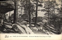 CPA Foret De Fontainebleau Rochers Du Belvedere Corot Gorge aux loups