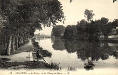 VINTAGE POSTCARD Nemours Loing Seen Of the Champ de Mars