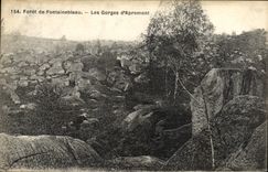 CPA Foret De Fontainebleau Les Gorges D'Apremont