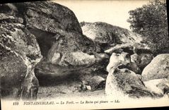 CPA Fontainebleau La Foret La Roche Qui Pleure