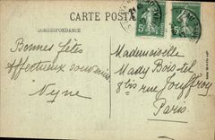 VINTAGE POSTCARD Fontainebleau the Castle Room has Coucher Of the Josephine empress