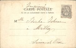 VINTAGE POSTCARD Drill De Fontainebleau Falls De Franchard