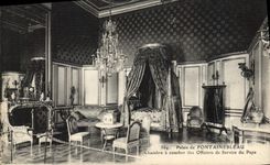 CPA Palais De Fontainebleau Chambre a Coucher Des Offciers De Service Du Pape