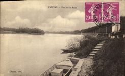 VINTAGE POSTCARD Vosves Seen On Selne