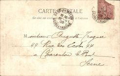 CPA Fontainebleau Monument De Rosa Bonheur Taureau Boeuf