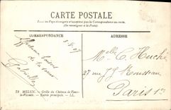 VINTAGE POSTCARD To remember Of Melun