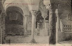 VINTAGE POSTCARD Interior Jouarre Of the Crypt