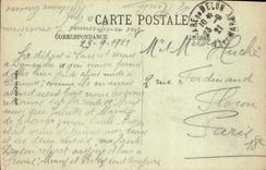 VINTAGE POSTCARD Melun Prefecture Seen Of the Garden