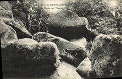 CPA Foret De Fontainebleau La Roche Qui Tremble