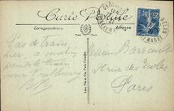 VINTAGE POSTCARD Melun the Seine Seen On the Central Prison