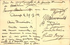 VINTAGE POSTCARD Castle Of Field Lace To the Frenchwoman