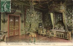CPA Fontainebleau Le Palais Chambre de Marie Antoinette