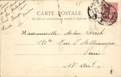 VINTAGE POSTCARD Palate of Fontainebleau the Table of the King