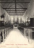 VINTAGE POSTCARD Fontenay Tresigny Seen Interior of the Church