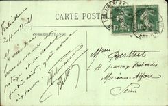 VINTAGE POSTCARD Drill of Fontainebleau the Palate Office of the secretaries and of countryside of Napoleon 1st