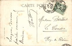 VINTAGE POSTCARD Palate of Fontainebleau the pond Seen of the English garden