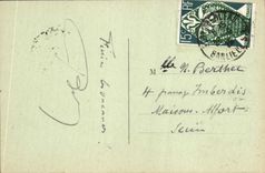 CPA Foret de Fontainebleau Caverne d'Augas et Medaillon de Paul Merwart