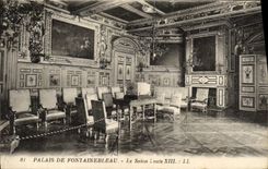 CPA Foret de Fontainebleau Le Salon Louis XIII