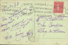 VINTAGE POSTCARD Drill of Fontainebleau Seen On the Denecourt Lathe