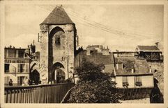VINTAGE POSTCARD Moret Safe House and Gate of Burgundy