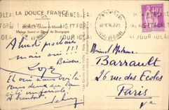 VINTAGE POSTCARD Moret Safe House and Gate of Burgundy